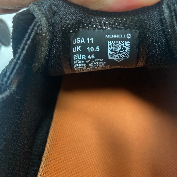 NEW IN BOX MERRELL Black Jungle Moc Steele Toe Slip On Shoes Size 11 - Picture 11 of 11